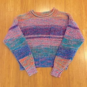 GAP Women’s Shaker-Stitch Pocket Sweater